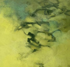 Tamar Zinn "Dancing in forgotten spaces 3" Abstract Oil Painting on Paper