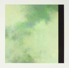 Tamar Zinn "Verdant Suite 5" - Peinture à l'huile abstraite sur papier