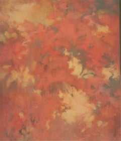 "Unsichtbare Stimmen 32" 2024 Öl auf Tafel, 21 x 18 Zoll.