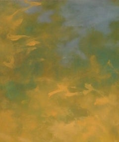 "Voci invisibili 46" 2025 olio su pannello 21 x 18 pollici.