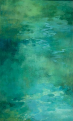 "Voces invisibles 51" 2025 óleo sobre panel 40 x 24 pulg.