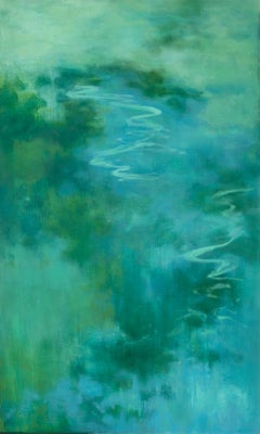 "Voces invisibles 52" 2025 óleo sobre panel 40 x 24 pulg.