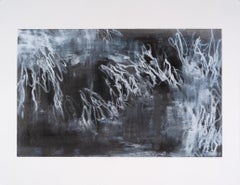 "Stimmen im Strom 15" 2024 Ölpastell und Kohle auf Papier 22 x 29 Zoll.