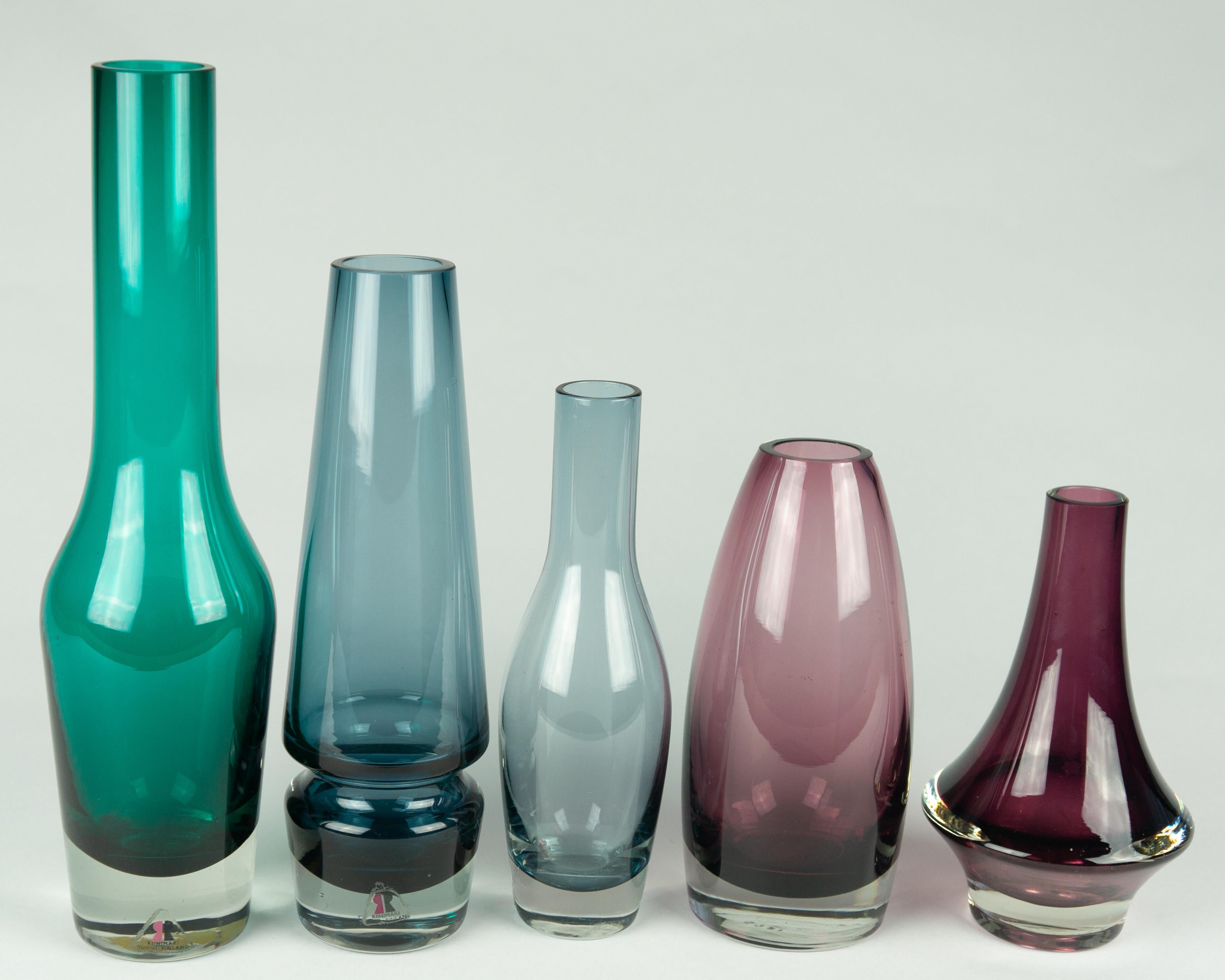 Tamara Aladin, Five Moldblown Art Objects, Riihimäen Glasswork, Finland, 1970's


Artist
Tamara Aladin (Hamina Finland 1932 – Hamina Finland 2019) was a Finish designer, most known for her Art-glas designed for the Riihimäki Riihimäen glassworks.