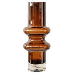 Tamara Aladin for Riihimaki Lasi Brown Glass Vase