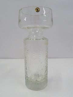 Jarrón de cristal escandinavo moderno Tamara Aladin Safari,  Riihimäen Lasi Oy  Finlandia