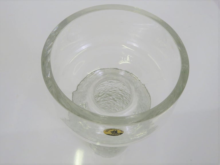 Scandinavian Modern Tamara Aladin Safari Glass Vase,  Riihimäen Lasi Oy  Finland For Sale 3