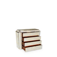 Tamara Chest of Drawers in Aged Mirror