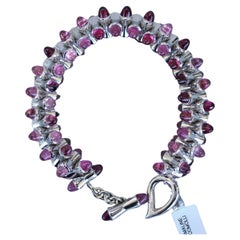 Rubelite Beaded Bracelets