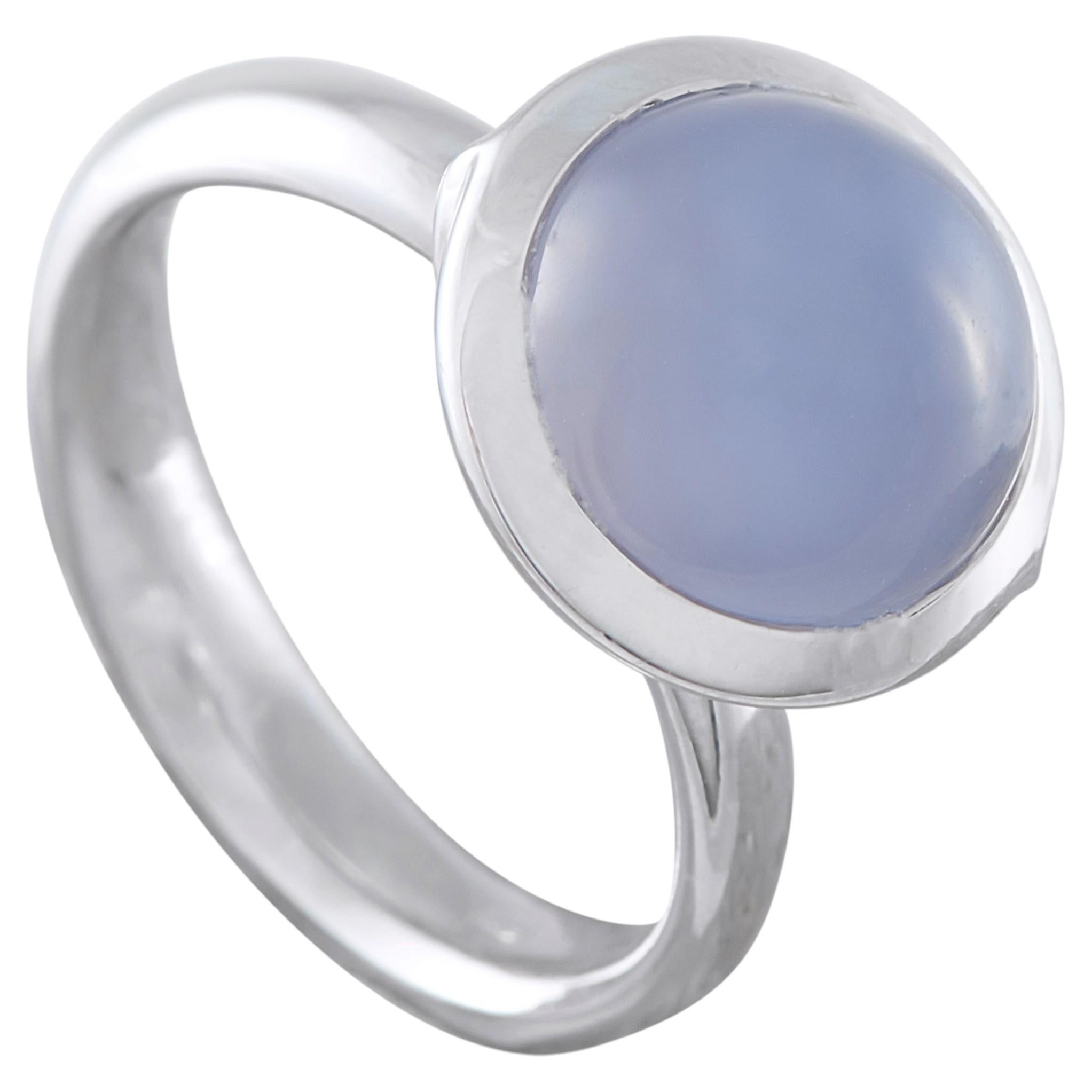 Tamara Comolli 18K White Gold Chalcedony Ring TC06-051526