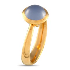 Tamara Comolli Bouton 18K Yellow Gold 2.0ct Blue Chalcedony Ring