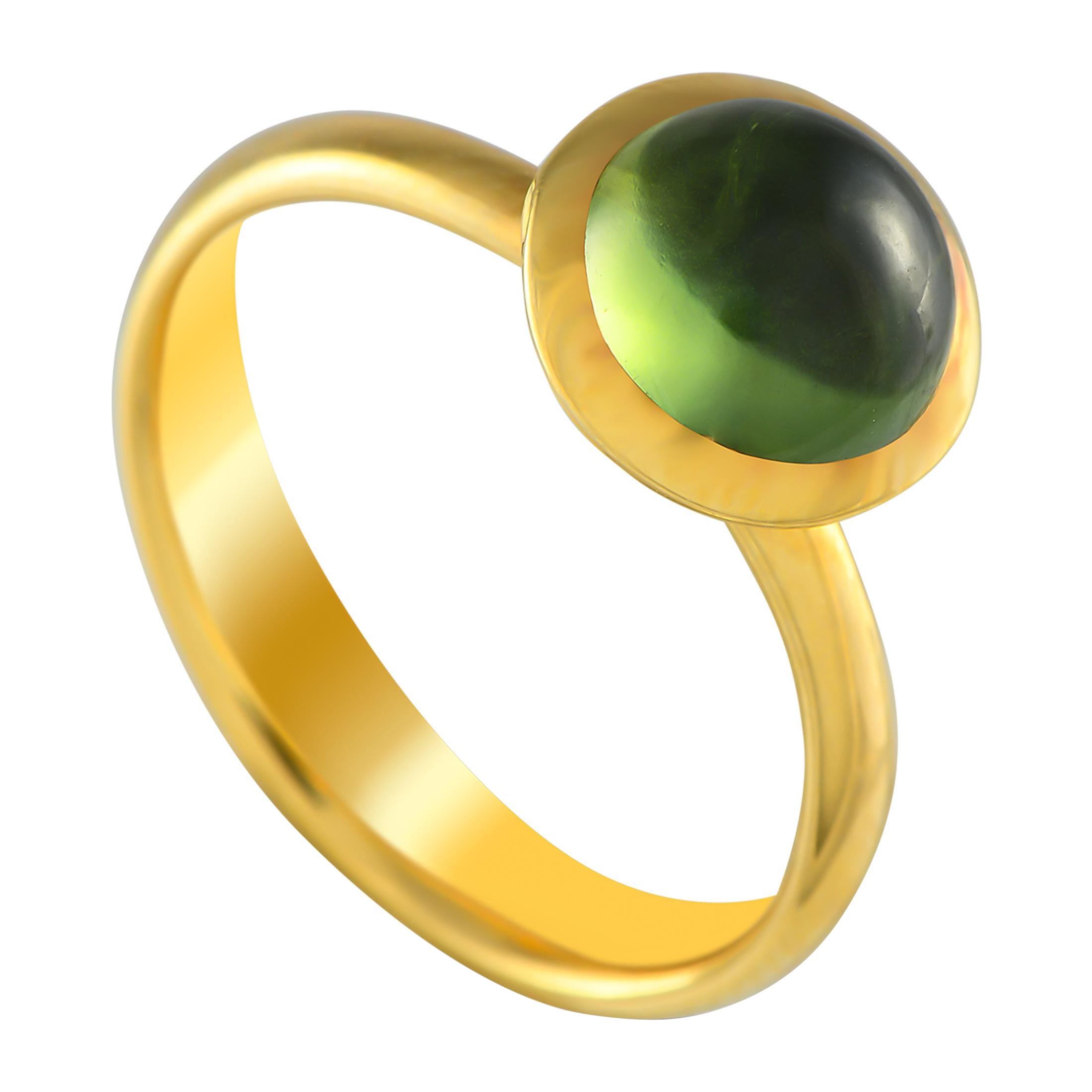 Tamara Comolli Bouton 18K Yellow Gold Peridot Ring