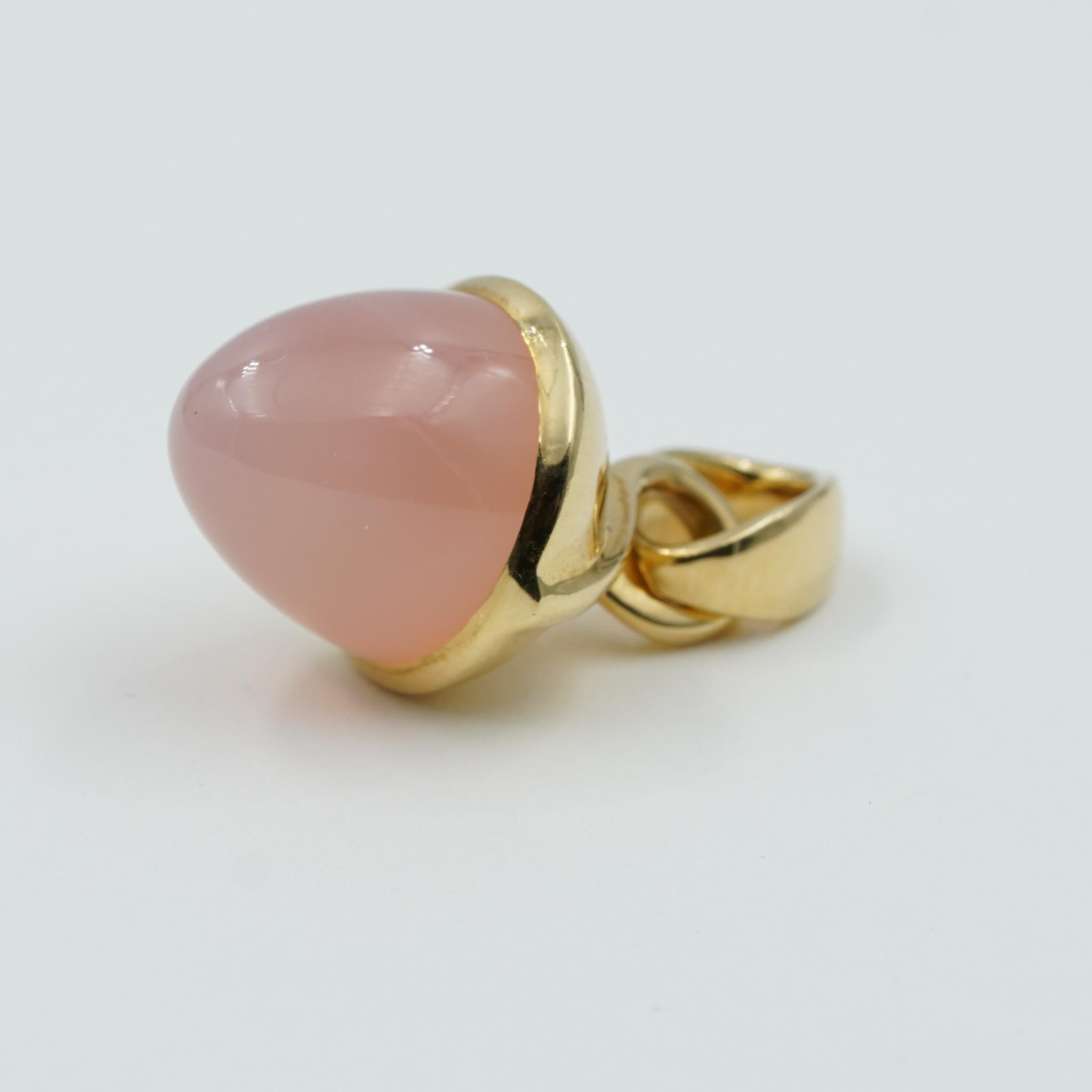 pink chalcedony necklace