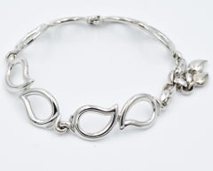 Tamara Comolli Signature Bracelet Large 18k White Gold with .31 Ctw Diamond Pave