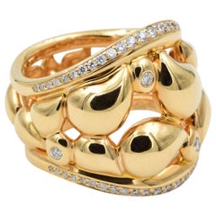 Tamara Comolli Signature Lace Ring in 18k Rose Gold mit Diamanten:: R-LAC-m-pl-r