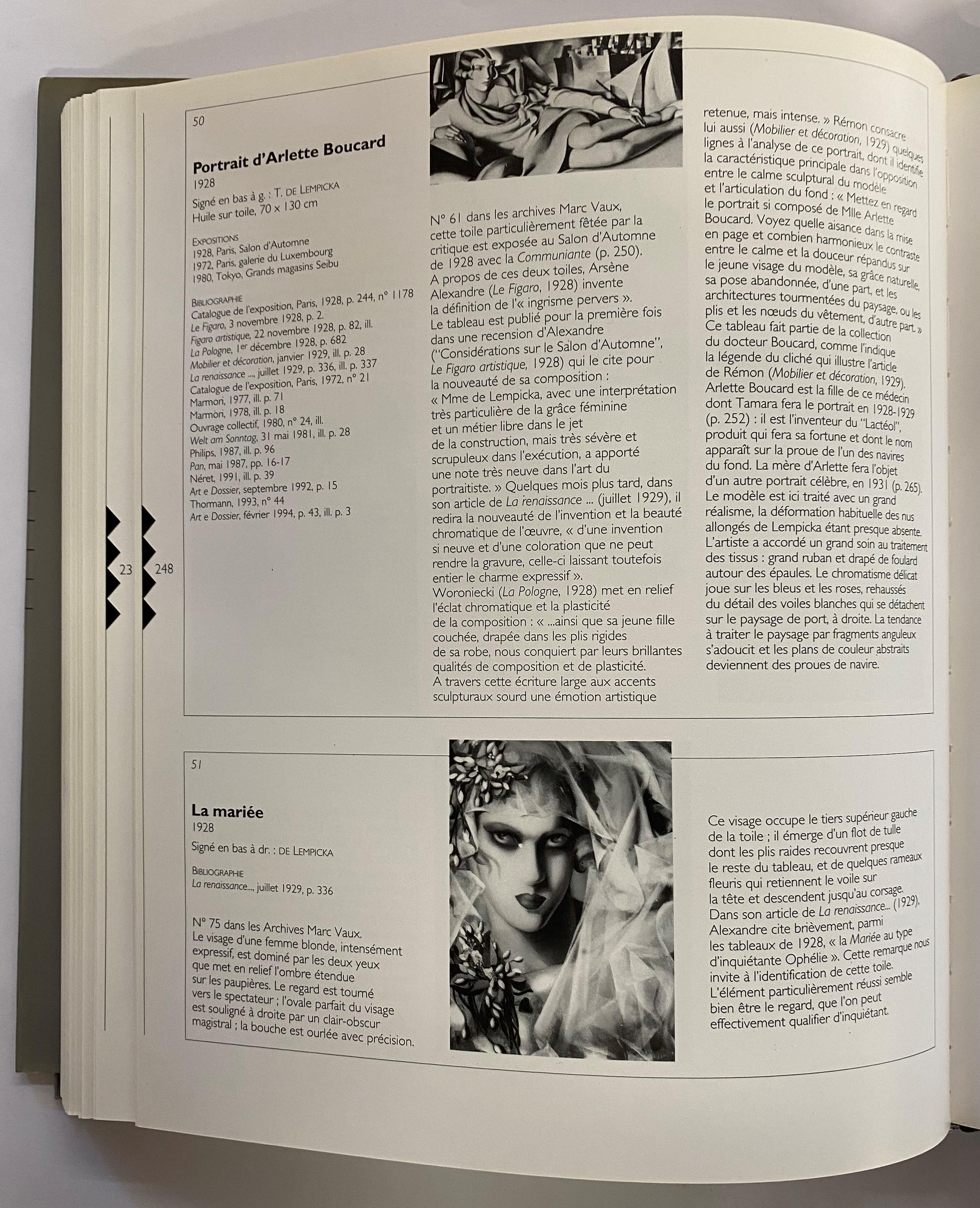 Tamara De Lempicka : Paris 1920-1938 par Gioia Mori (livre) en vente 9