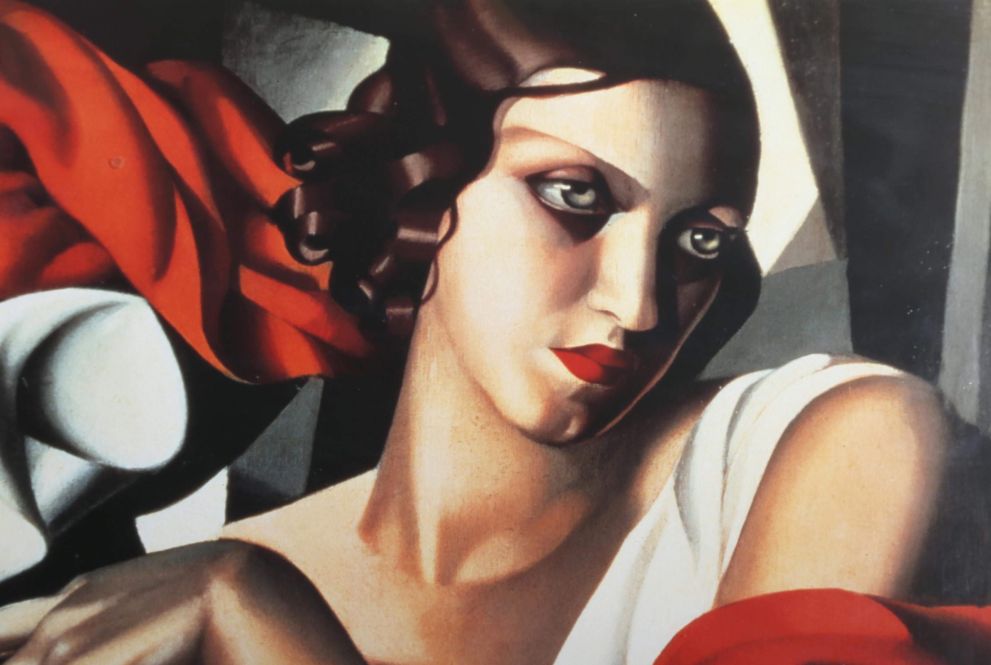Portrait of Ira Perrot, Art Deco Poster after Tamara de Lempicka For Sale 1