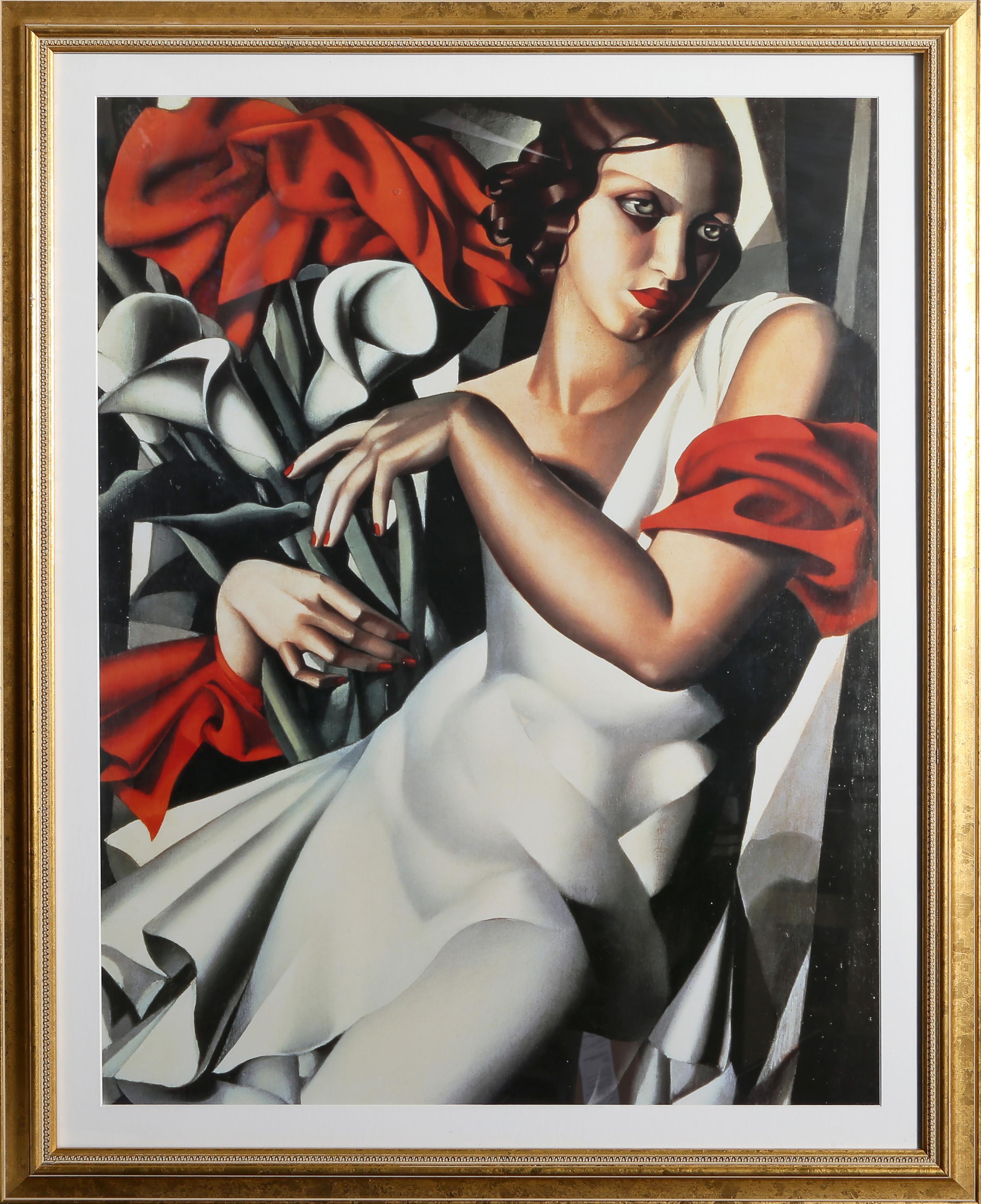 Tamara de Lempicka, After, Polish (1898 - 1980) - Portrait of Ira Perrot, Medium:  Poster, Image Size:  34.5 x 26.25 inches, Frame Size:  41.5 x 33.5 inches
