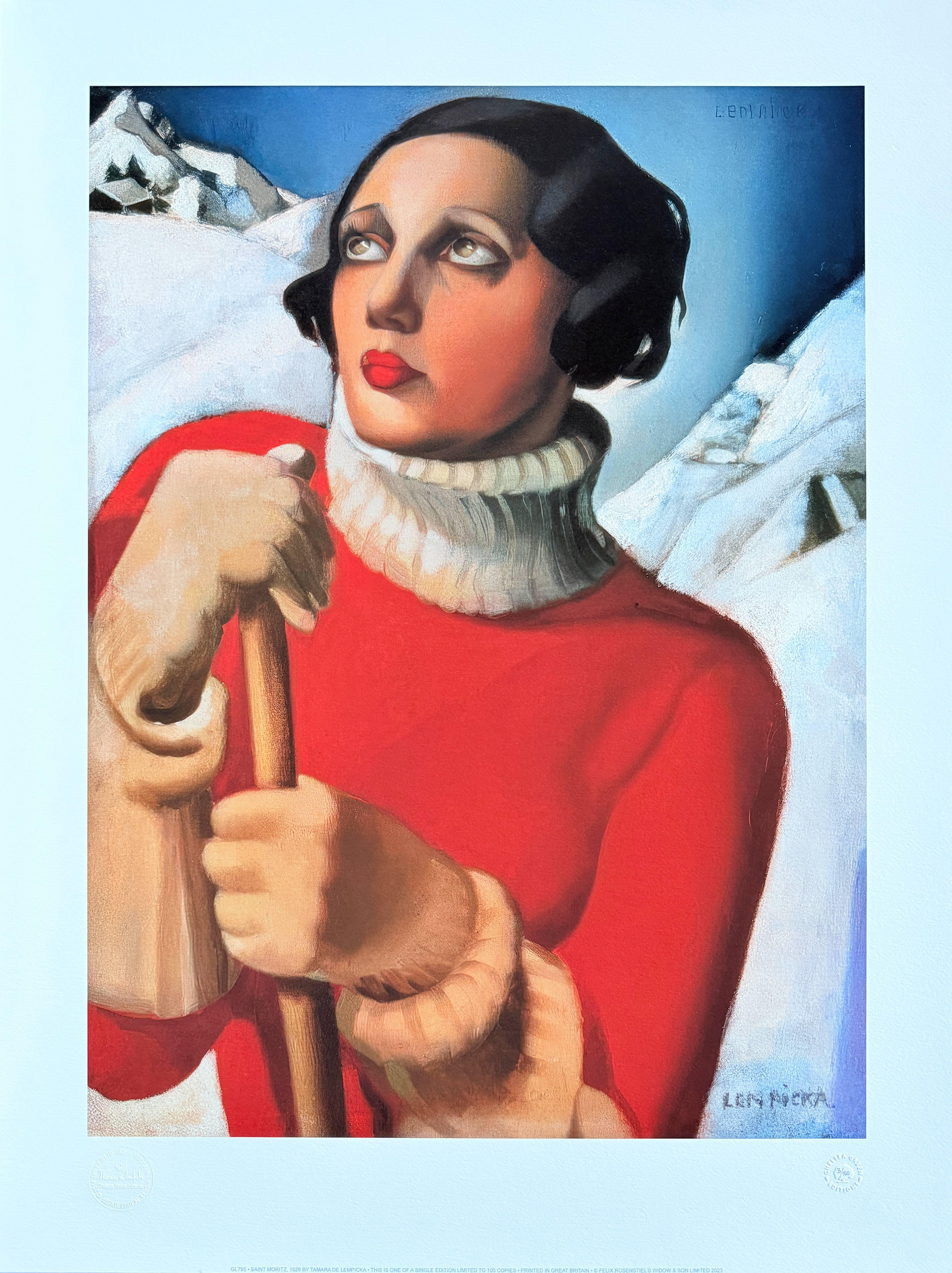 Saitn Moritz, 1929 - Moderne Print par Tamara de Lempicka
