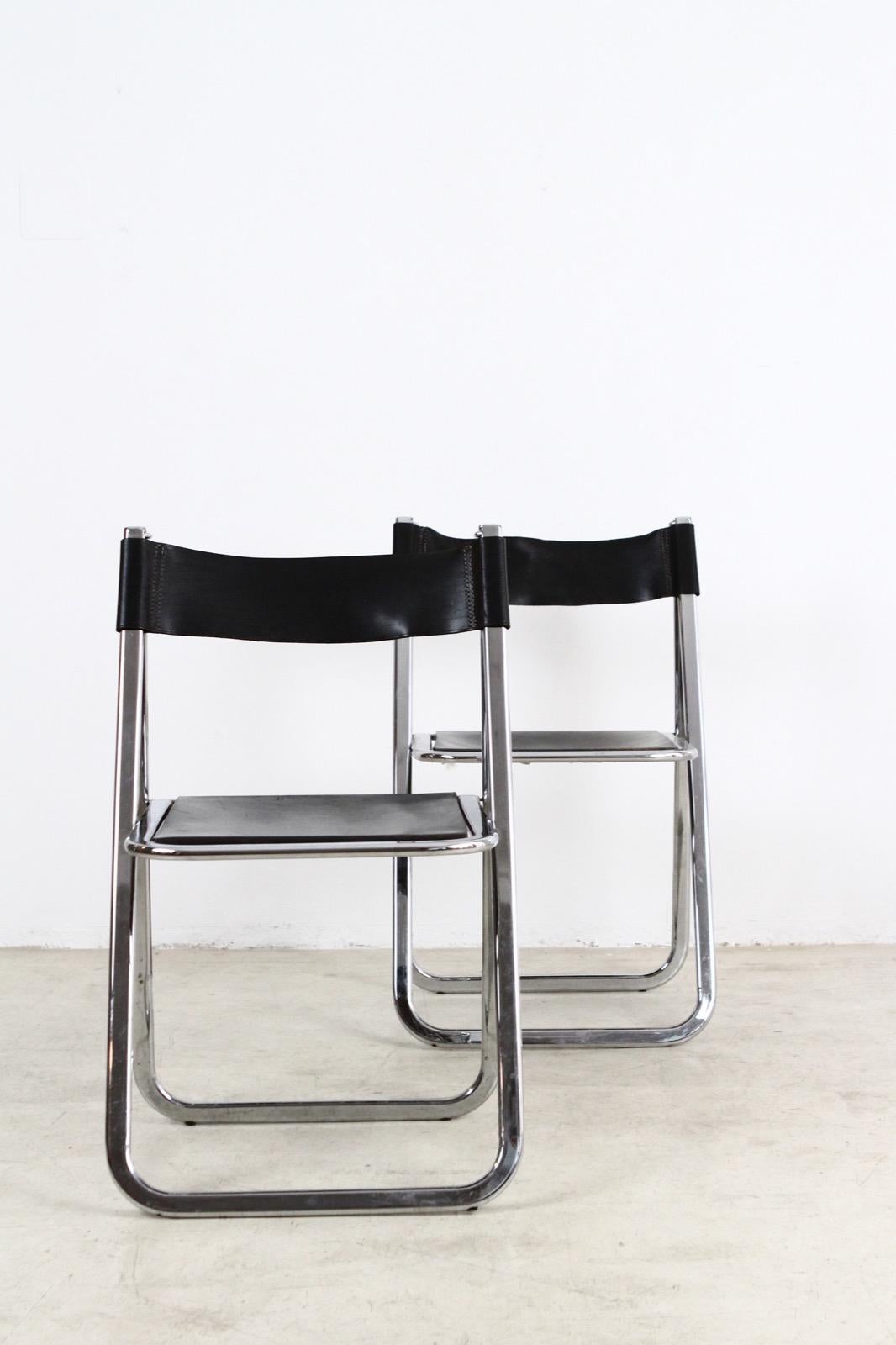 Space Age Tamara Folding Chairs from Arrben, 1970s, Set of 4 For Sale