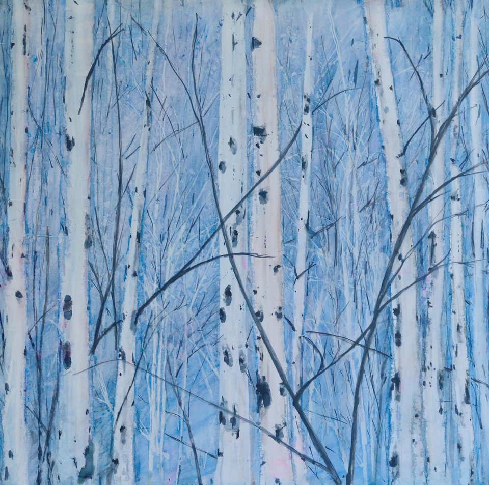 Download Tamara Gonda - Winter Song, Original Painting For Sale at 1stdibs