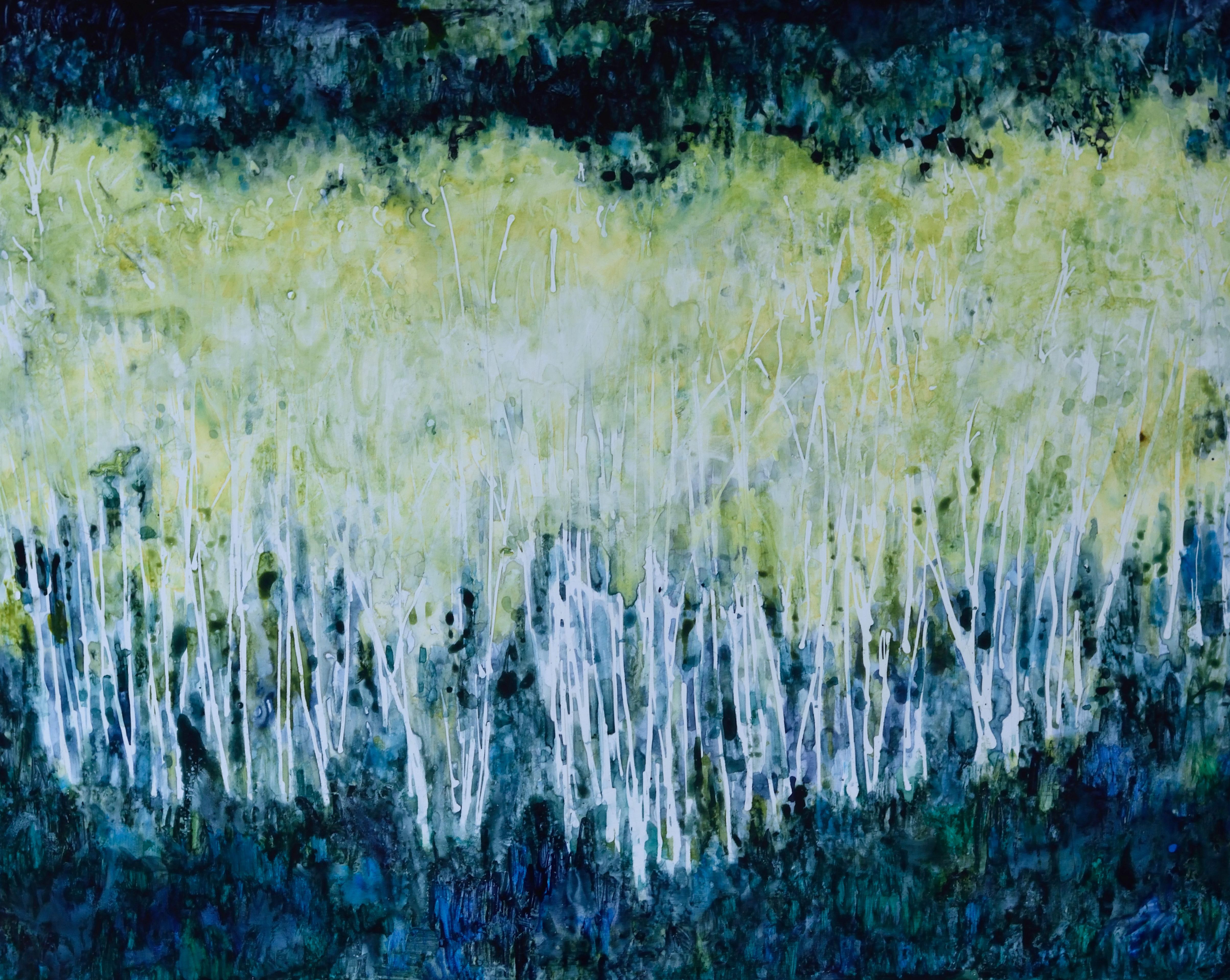 Abstract Painting Tamara Gonda - Into the Light, Peinture Abstraite Originale, 2019