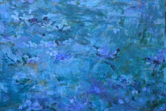 Night Swim, Original Abstract Painting, 2017