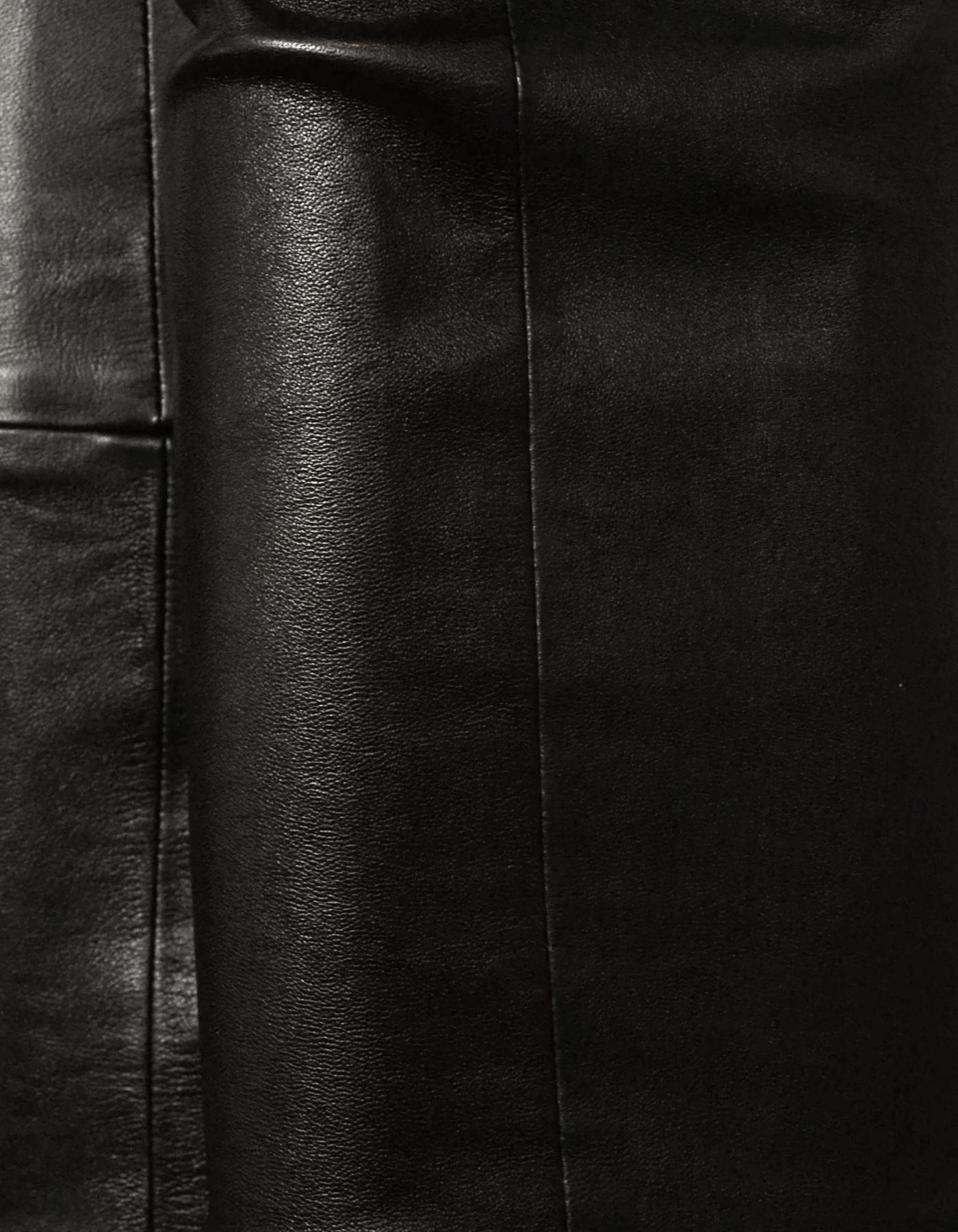 Tamara Mellon Black Leather Sweet Revenge High-Heel Legging Boots sz 37 XS In Excellent Condition In New York, NY