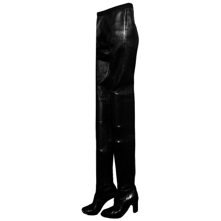 Tamara Mellon Black Leather Sweet Revenge High-Heel Legging Boots sz 37 XS  For Sale at 1stDibs | tamara mellon sweet revenge, tamara mellon legging  boots, black leather high heel boots