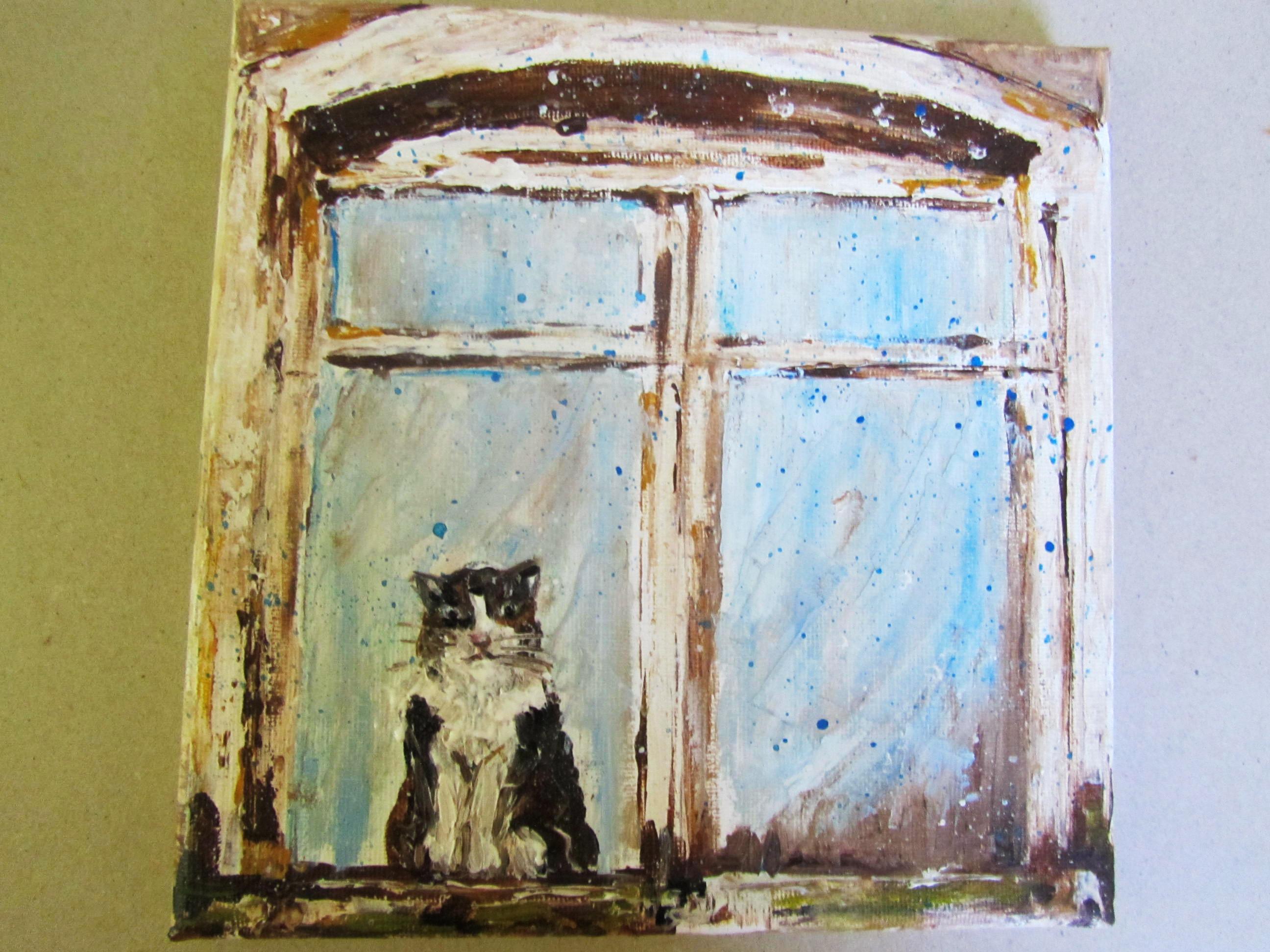 In attesa. Impasto originale - Painting di Tamara Pavlovska