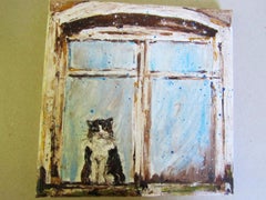 En attente. Peinture originale d' Impasto