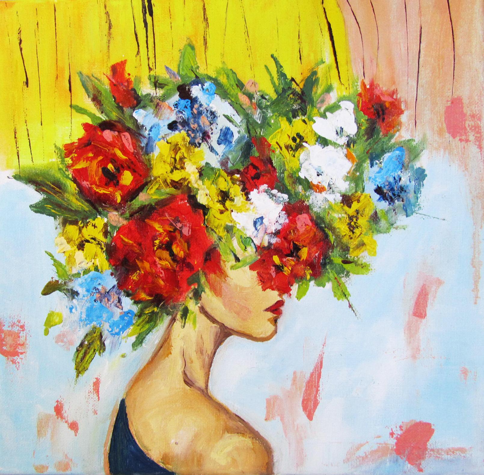 Still-Life Painting di Tamara Pavlovska - Donna - estate.  dipinto originale