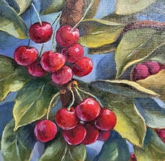 Cherry Tree Still Life Original Oil Painting