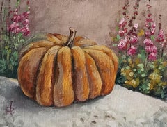 Honey pumpkin - Autumn Still Life Oil Painting