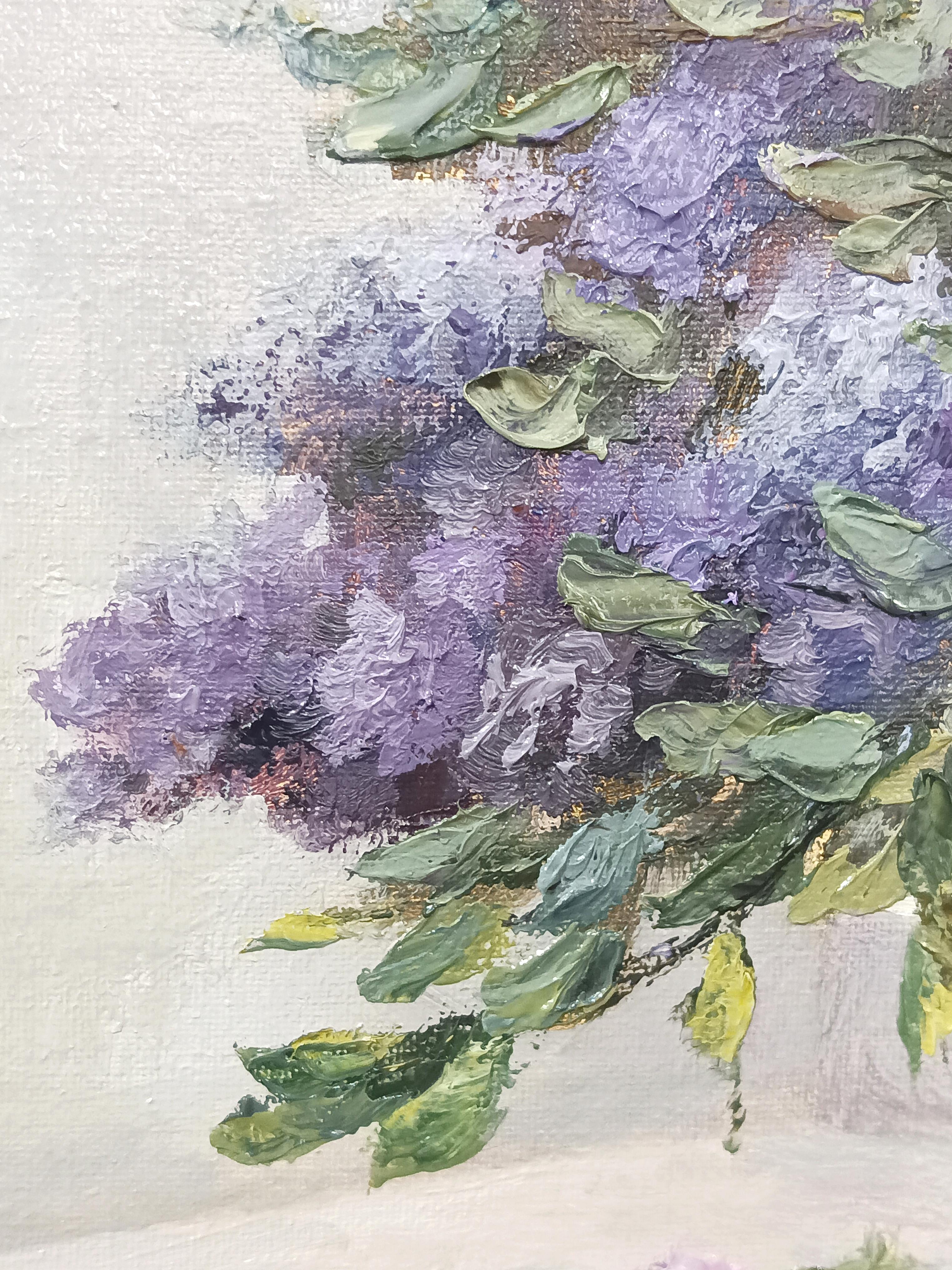 It's lilac time. Realistic Flower Still Life For Sale 5