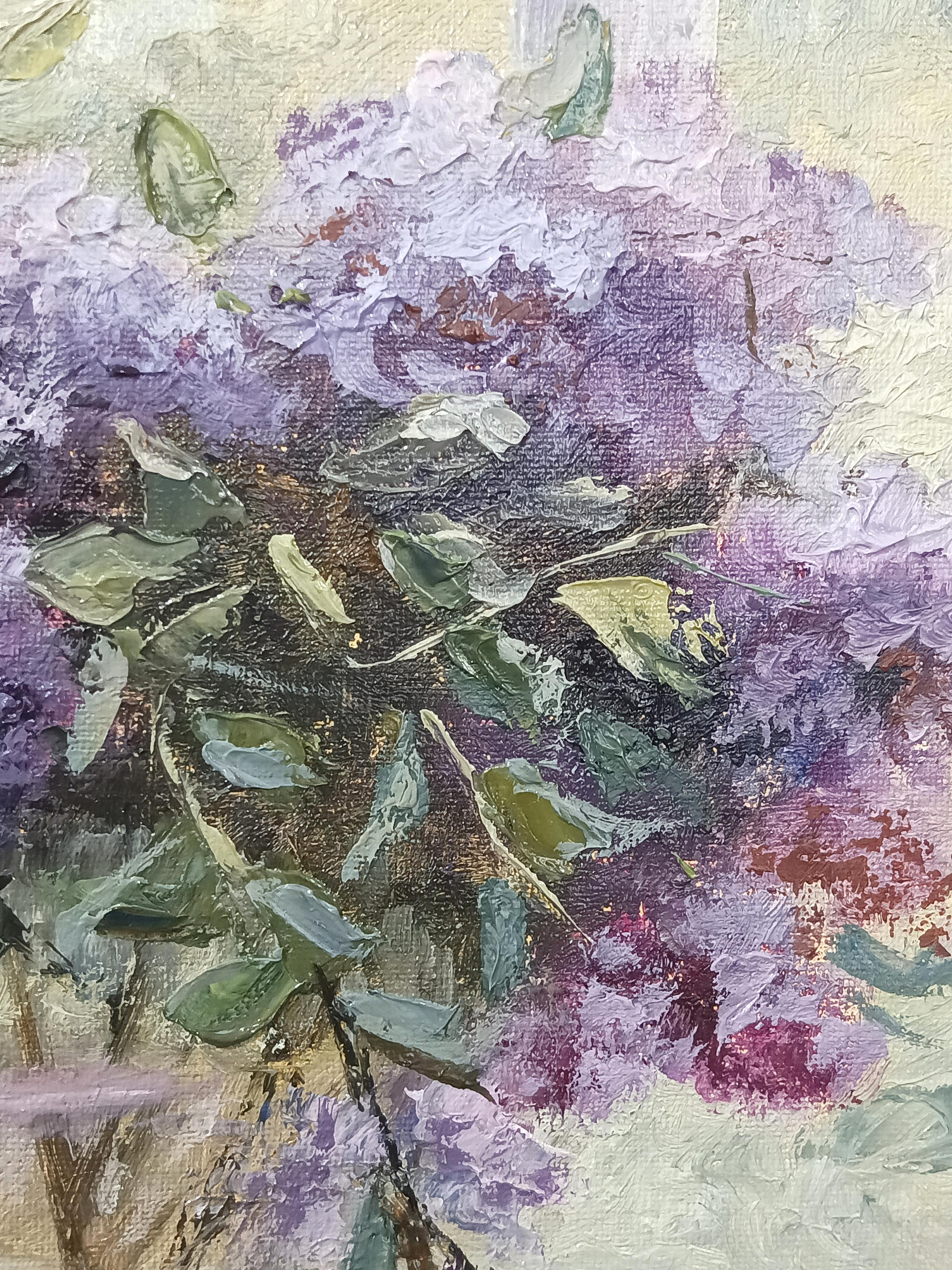 It's lilac time. Realistic Flower Still Life For Sale 1