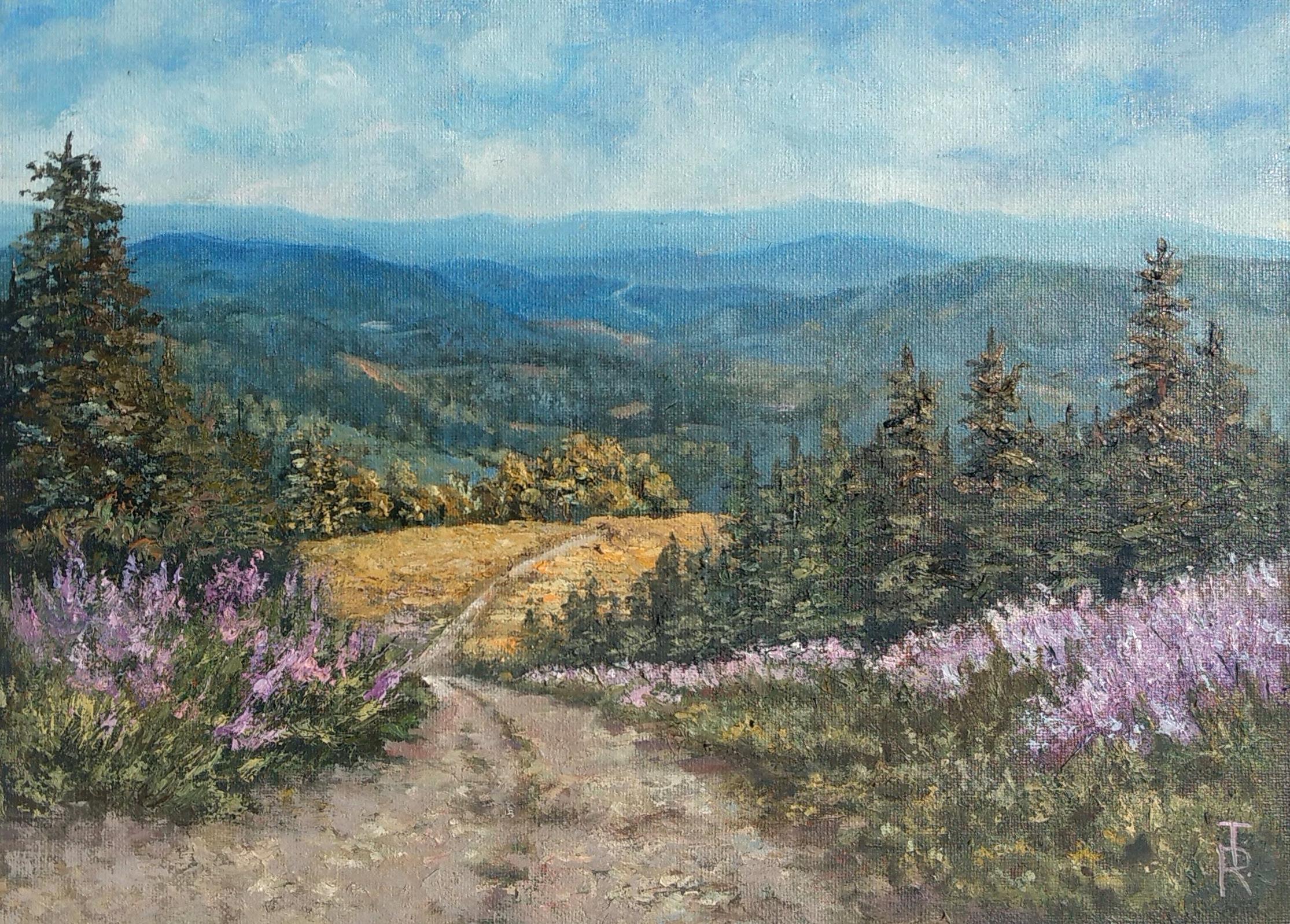 Tamara Rozinskay (Makhotina) Landscape Painting - Mountain trail