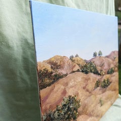 Mountains in Gold - California Landscape with Oak Trees
