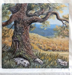Over the golden hills - Oak Tree Landscape