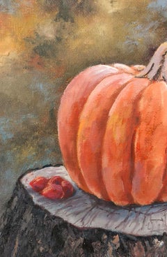 Shining Pumpkin - Oil Painting Still Life