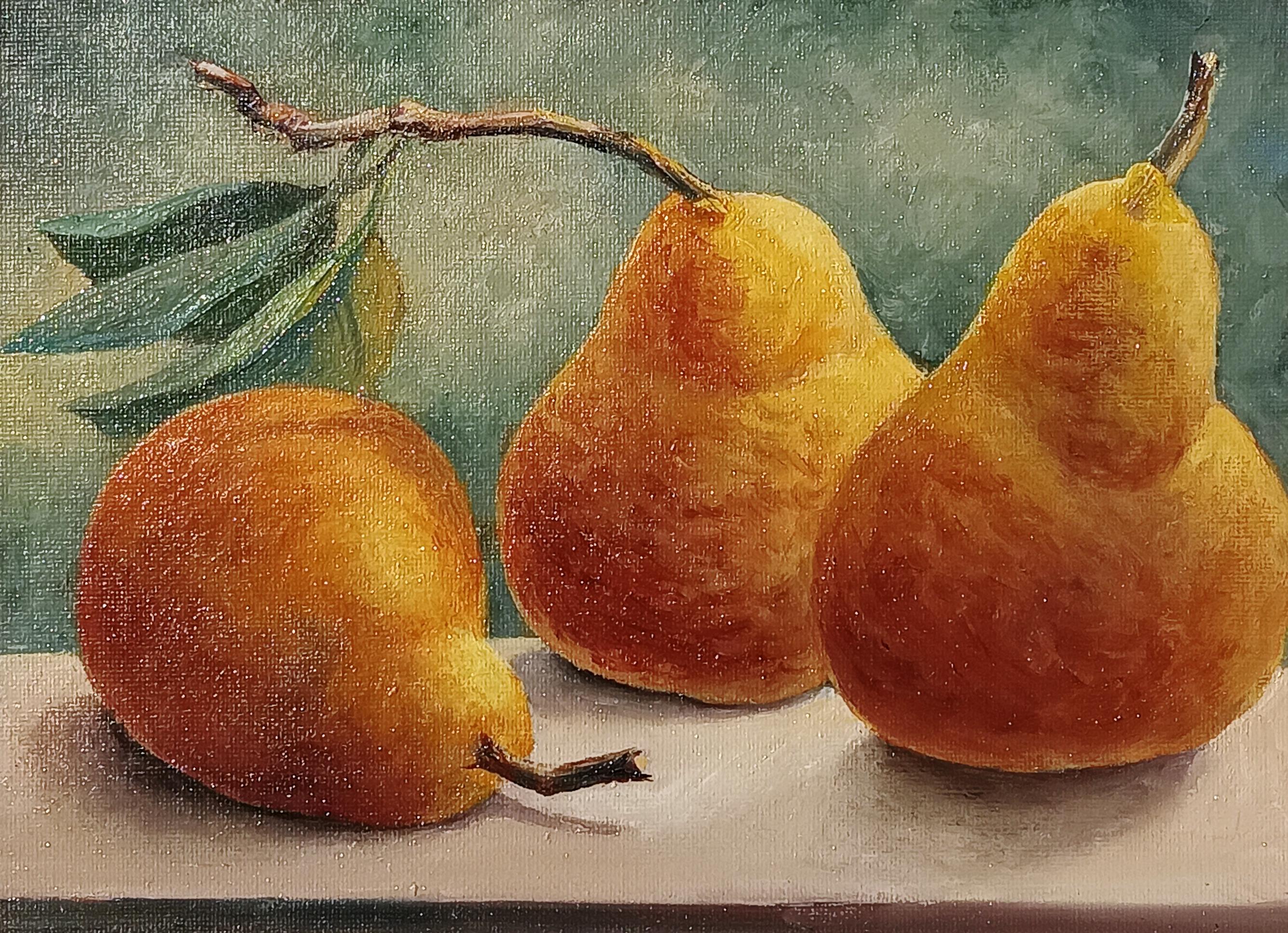 Three friends - Pears Fruit Still Life