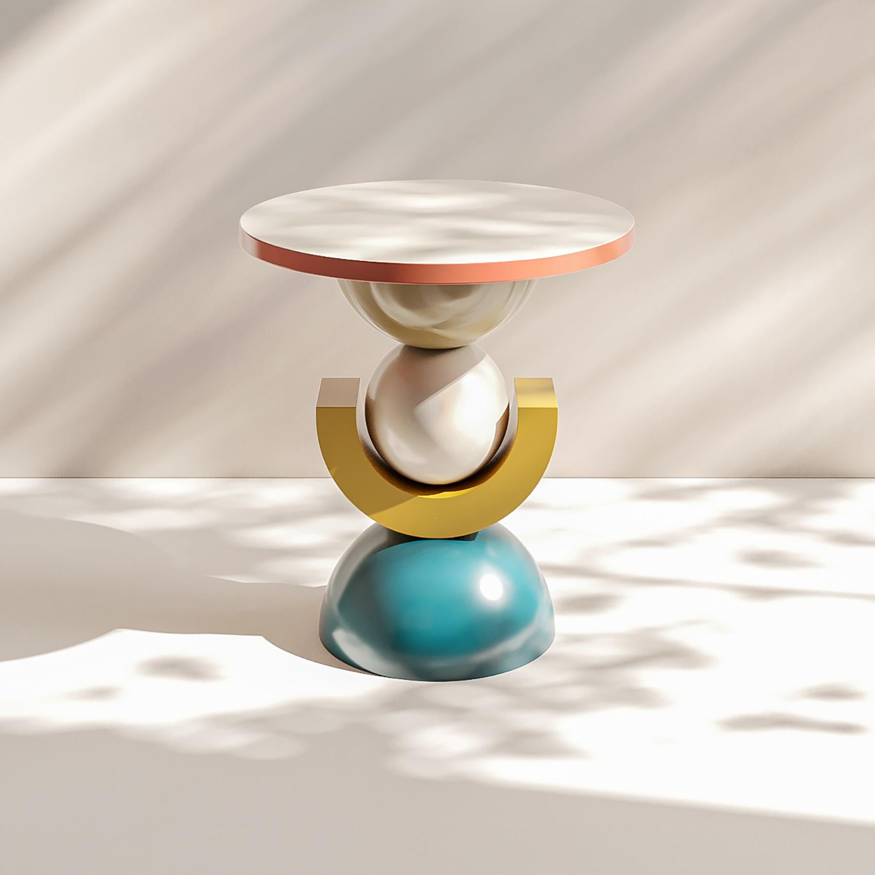 Lacquered Tamara Side Table For Sale