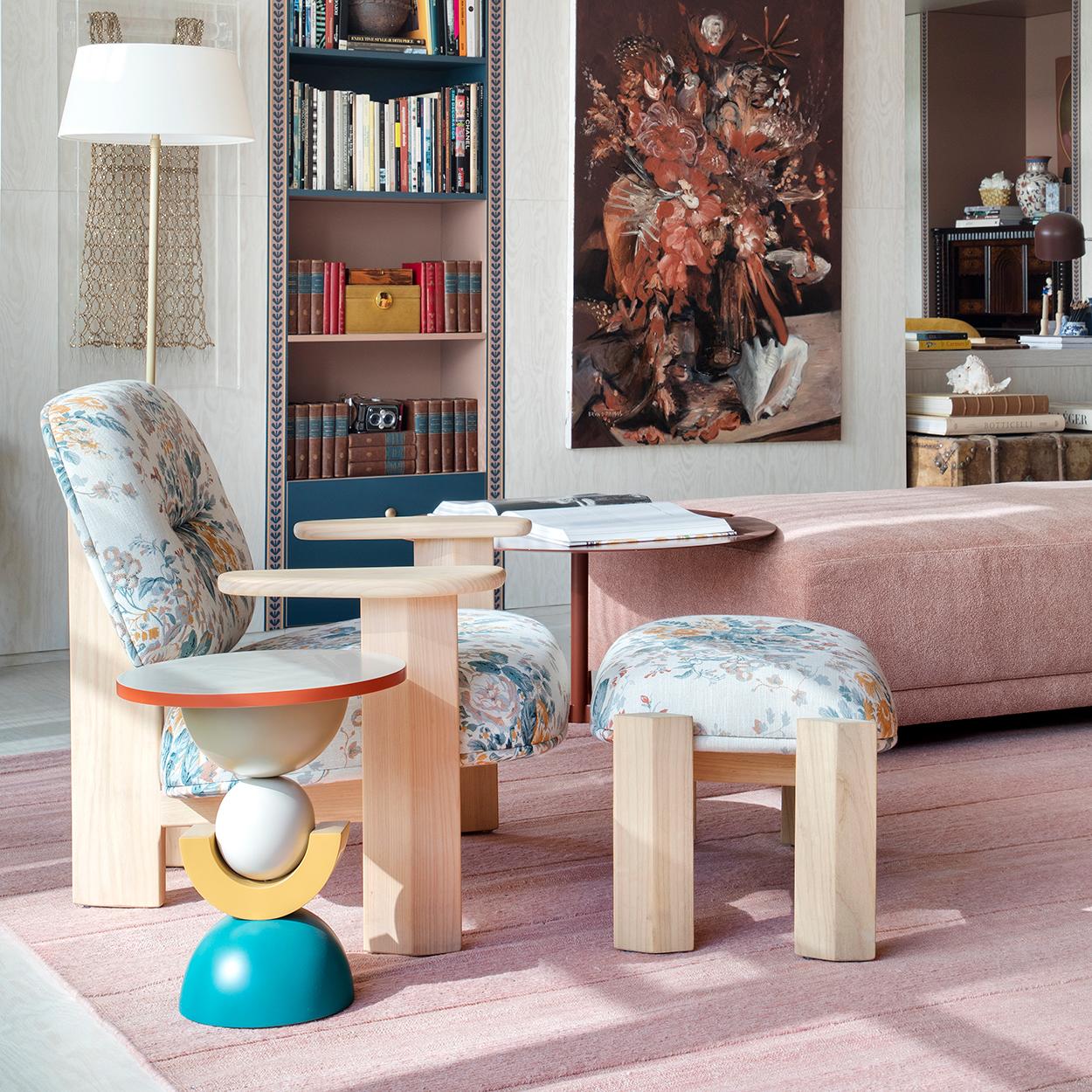 Wood Tamara Side Table For Sale