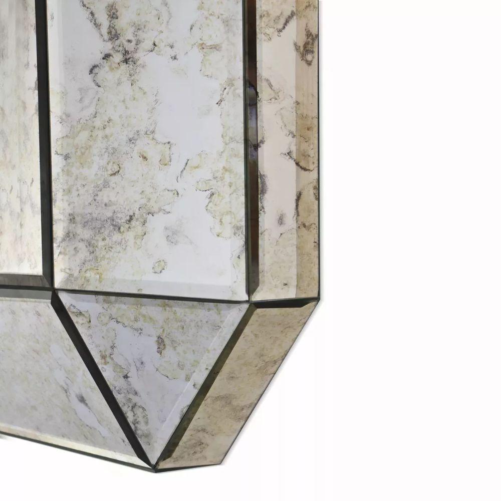 Hand-Crafted Tamara Square Mirror For Sale
