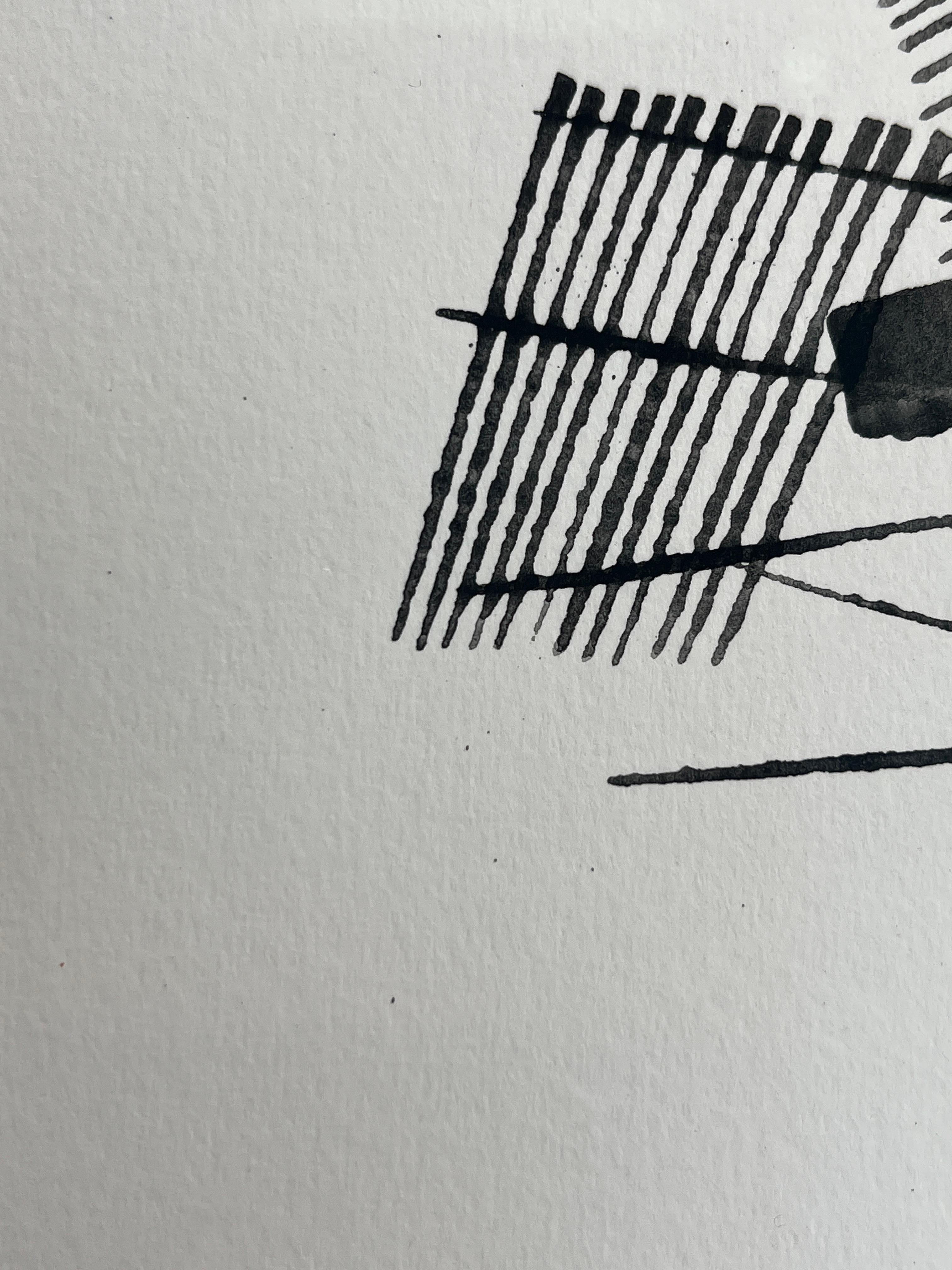No.1 MonoChrome - Abstract Painting Nero di Tamara Vermunt