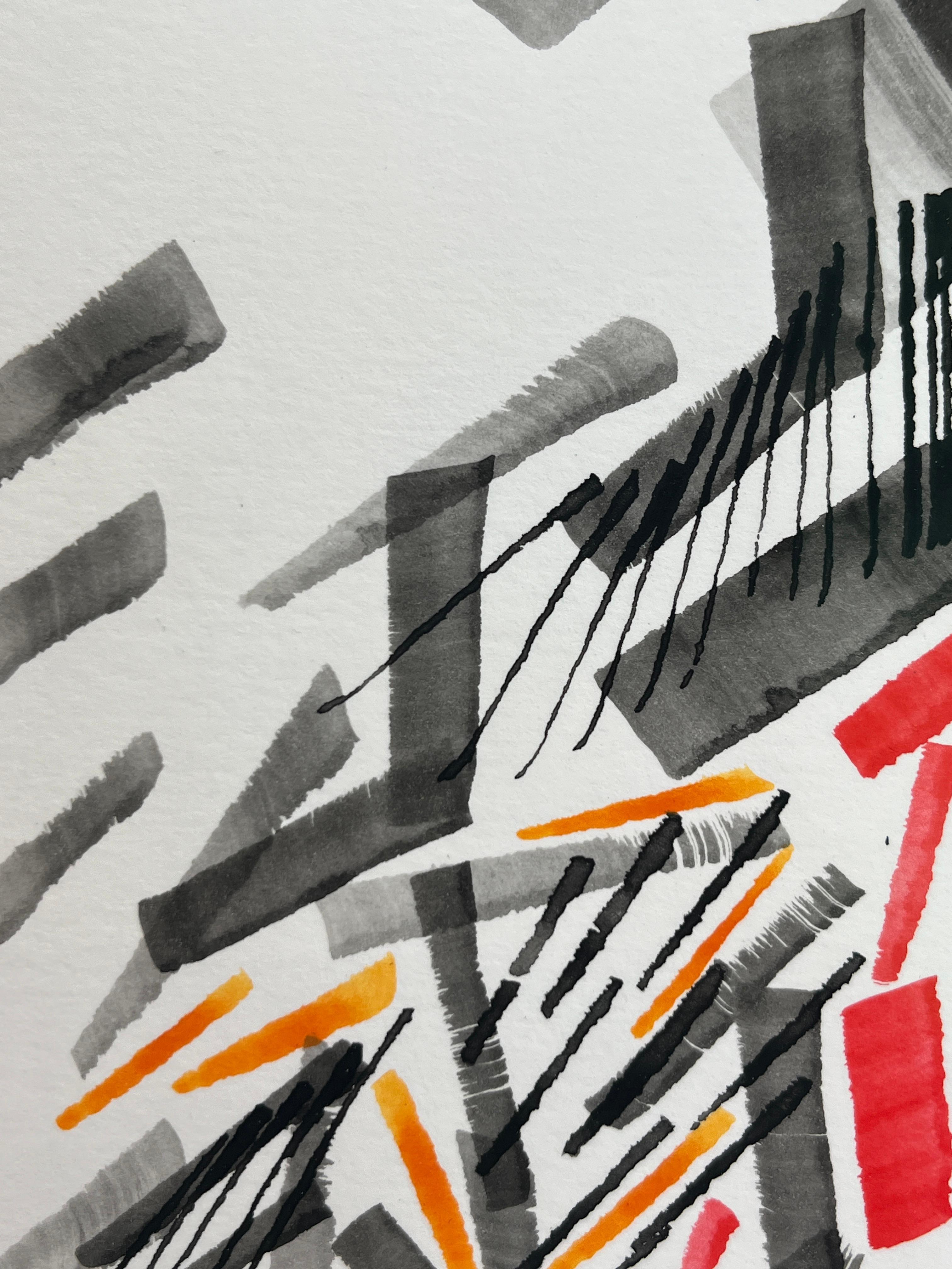 N. 18 Monocromo - Abstract Painting Grigio di Tamara Vermunt