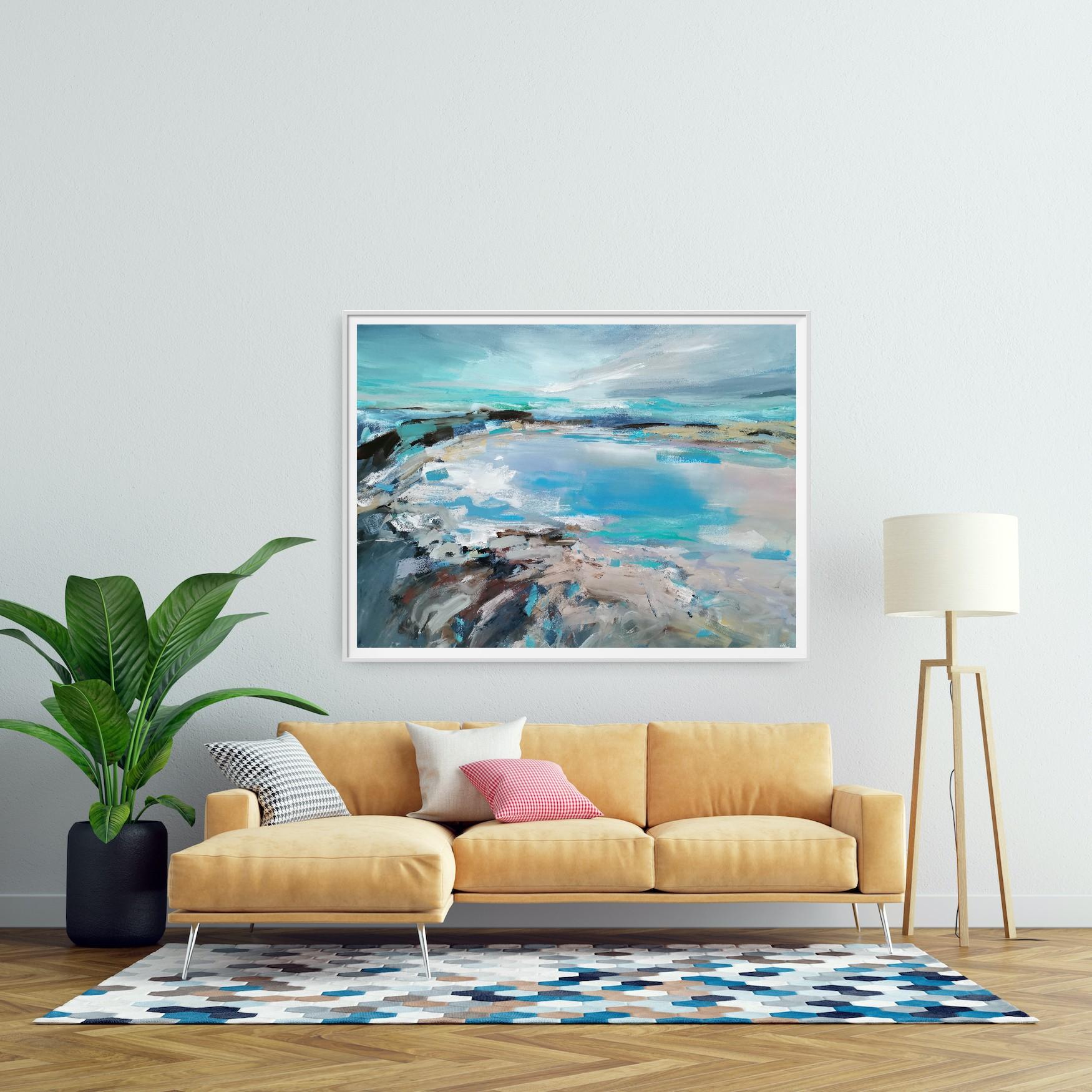 Embrace the wonder of light and colour, Loch, landscape, nature, contemporary For Sale 1