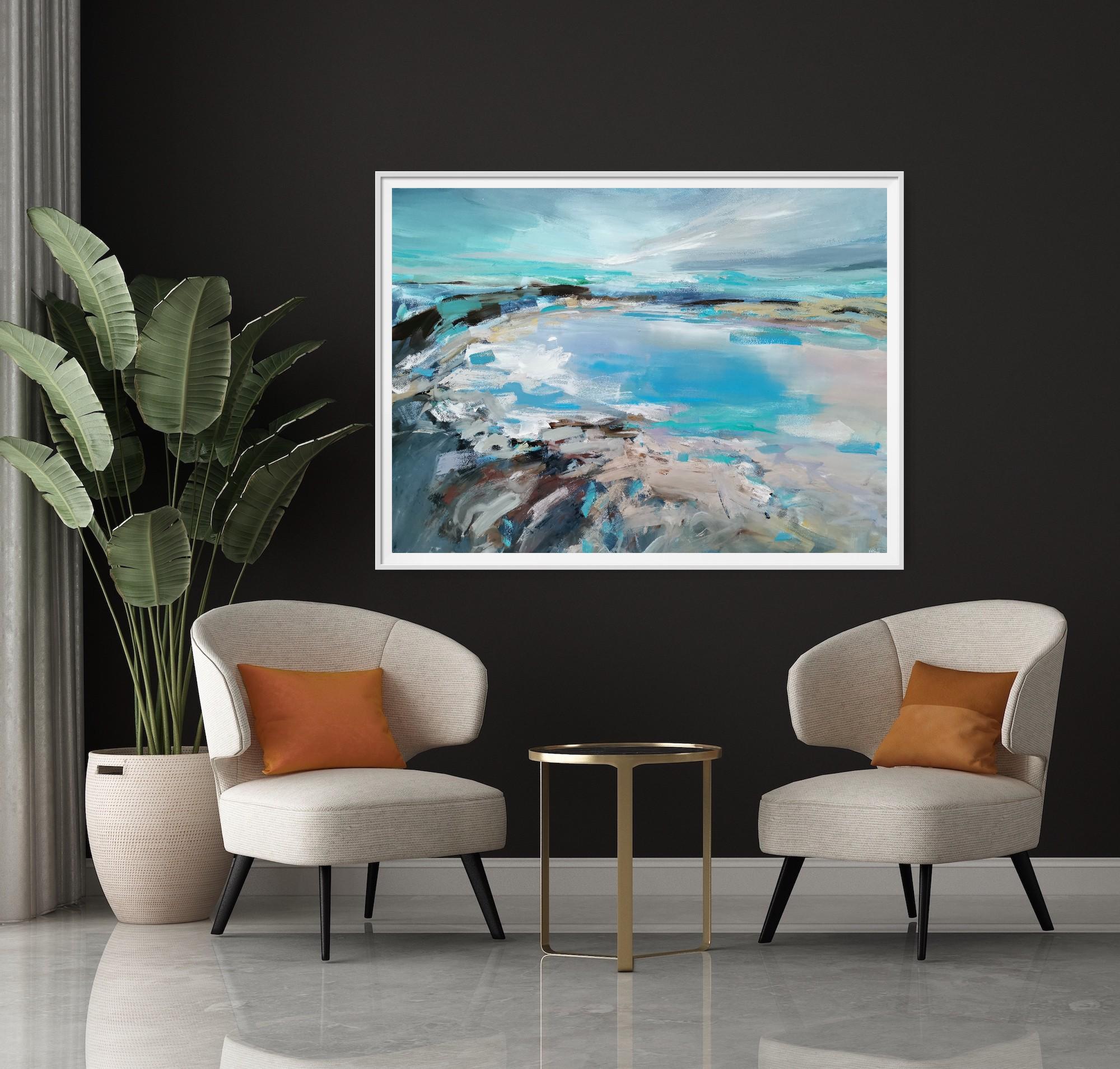 Embrace the wonder of light and colour, Loch, landscape, nature, contemporary For Sale 4