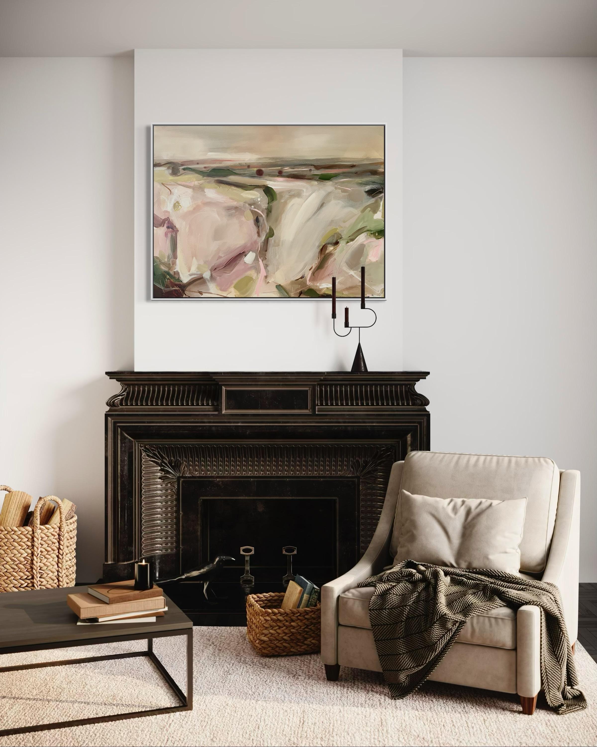 Dornröschen, Original Kunst, Halbabstrakte Landschaftsmalerei – Painting von Tamara Williams