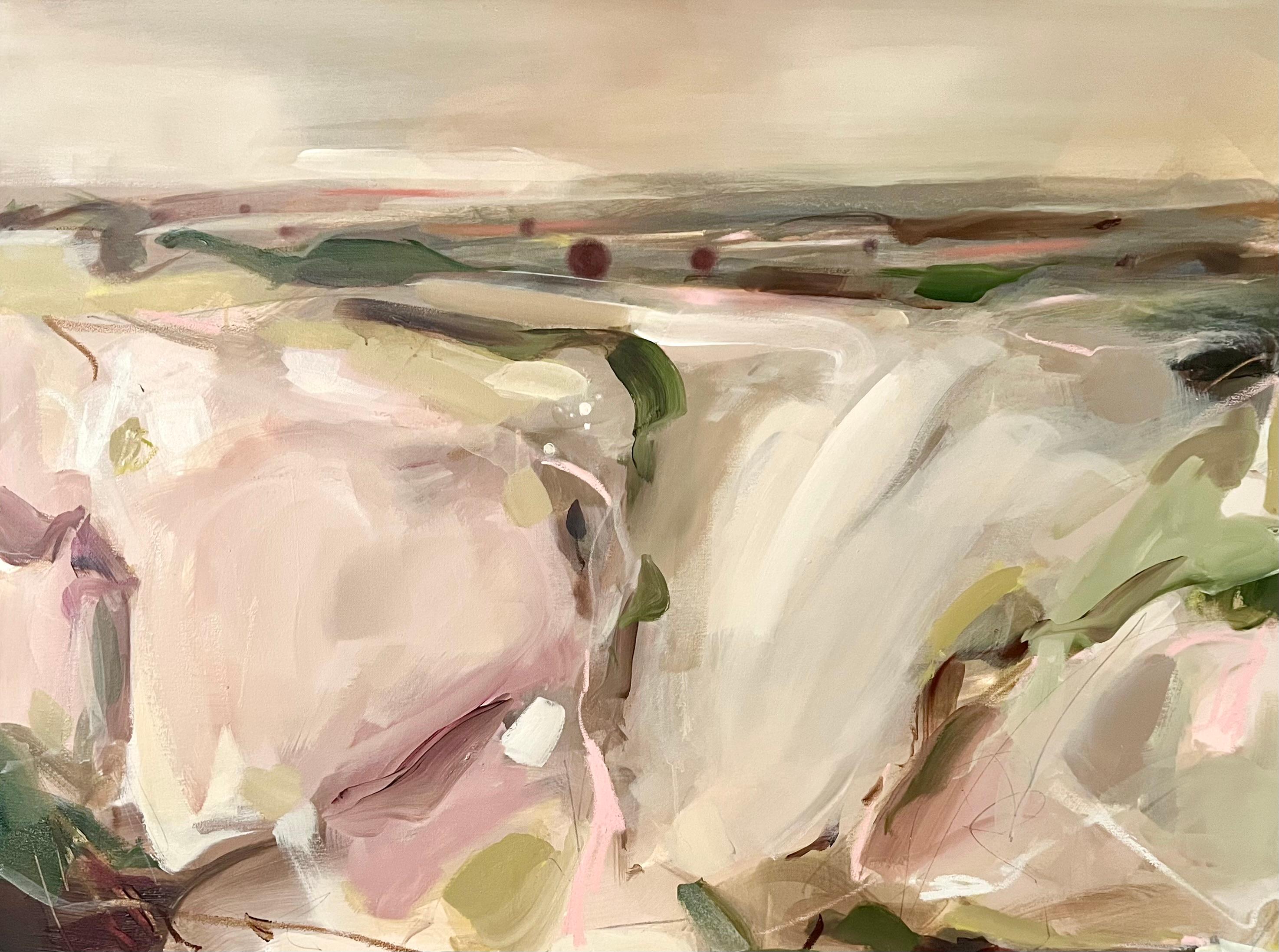 Sleeping beauty, Original art, Semi Abstract Landscape Painting